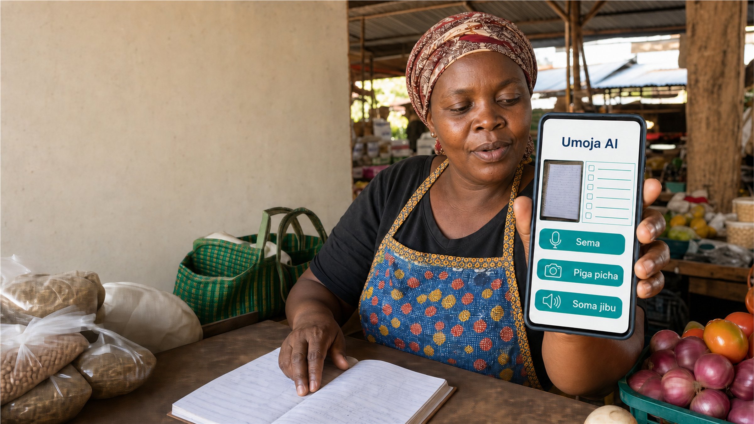 Market merchant using multimodal AI